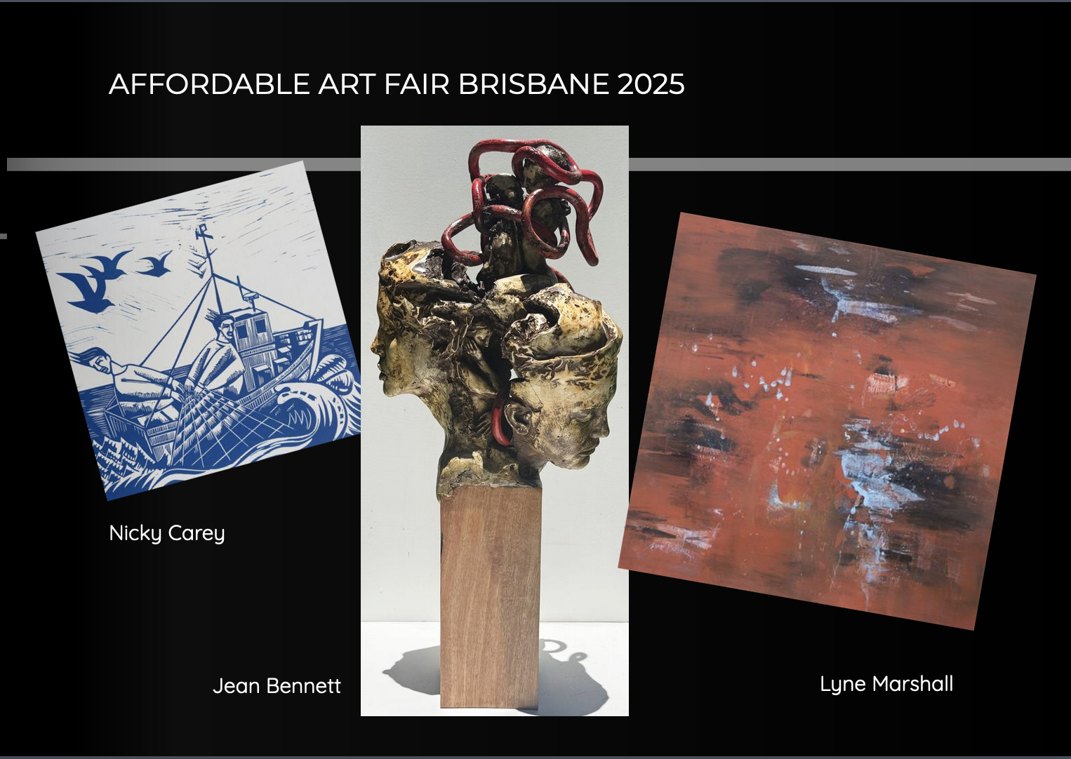 Brisbane Affordable Art Fair ArtClique Gallery artists 2025