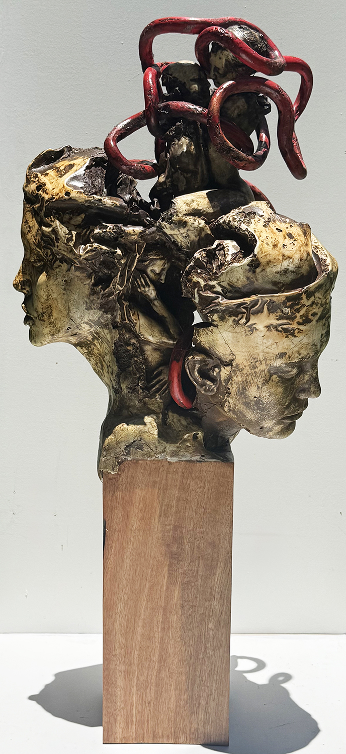 Jean Bennett Entwined 2024 Sculpture 110 x 45cm $3500.